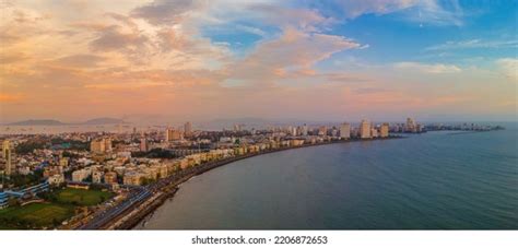 Evening Sunset Marine Drive Mumbai Stock Photo 2206872653 | Shutterstock