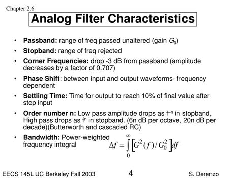 PPT - General Types of Analog Filters PowerPoint Presentation, free download - ID:3300873