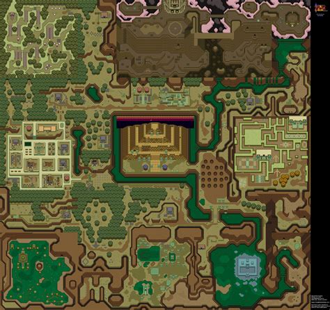 The Legend of Zelda: A Link to the Past - Dark Overworld Map ...