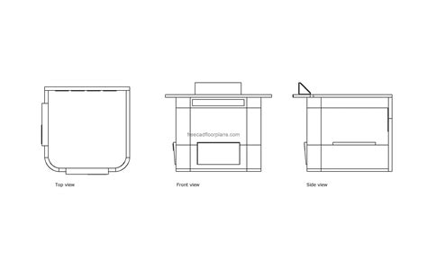 Ice Cream Kiosk - Free CAD Drawings