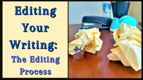 Editing Your Writing: The Editing Process - Owlcation