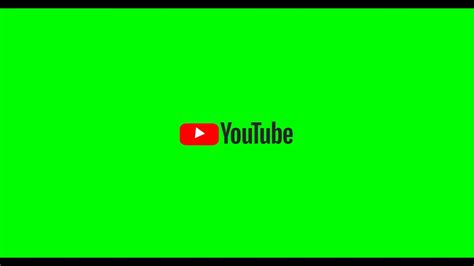 YouTube logo animation green screen - YouTube