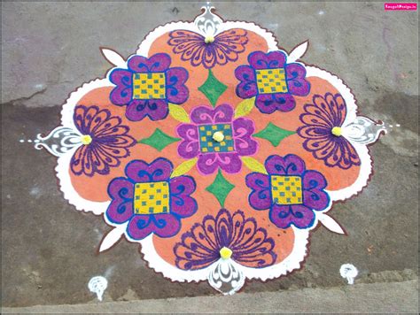 Best Rangoli Designs for Diwali 2016 | Free Hand Rangoli with Colors