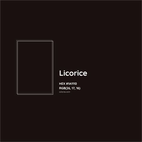 About Licorice - Color meaning, codes, similar colors and paints - colorxs.com