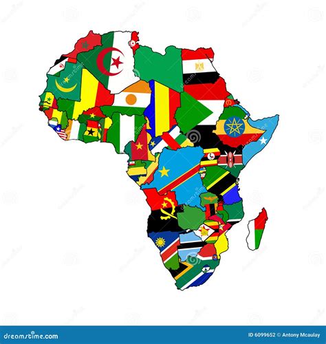 Continent de l'Afrique illustration stock. Illustration du mondial - 6099652