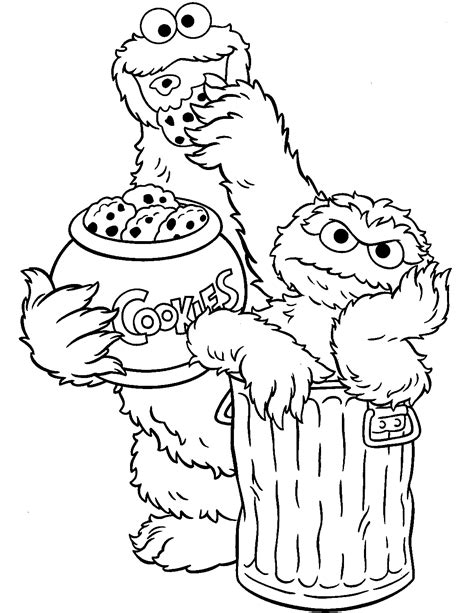 Sesame Street Coloring Pages Printable for Free Download