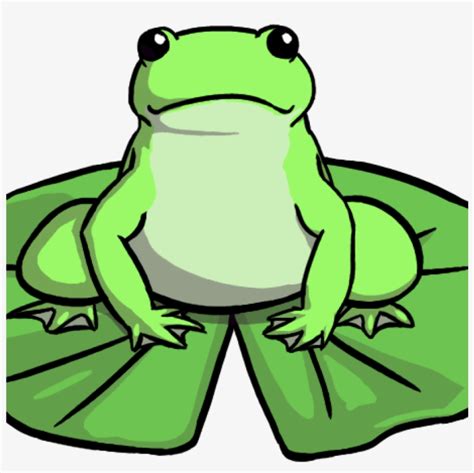 Lily Pad Clipart Image Of Frog On Lily Pad Clipart - Frog On Lily Pad Drawing Transparent PNG ...