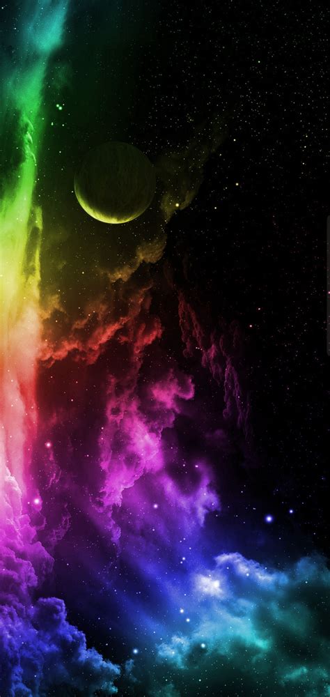 Rainbow Galaxy Background