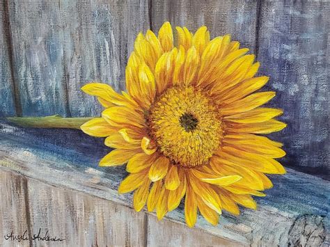 Paint Sunflower Tutorial - SUNFLOWER