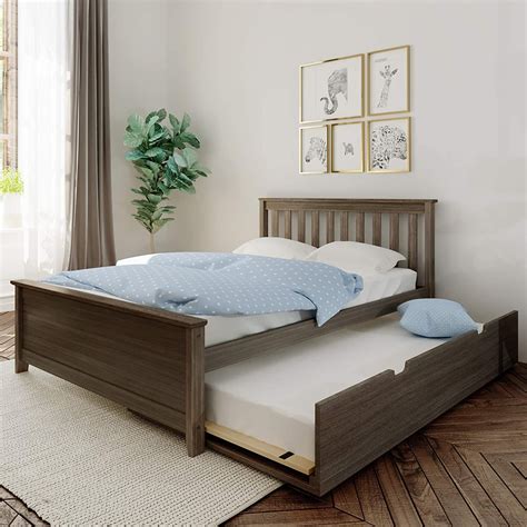 Max & Lily - Clay - Full Size Platform Bed - Trundle - Solid Wood