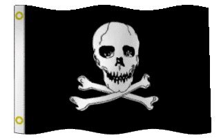 Pirate Flag on GIFs, Jolly Roger - 25 Best Animated Images for Free