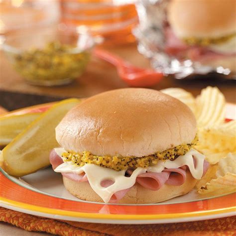 Baked Ham Sandwiches Recipe | Taste of Home