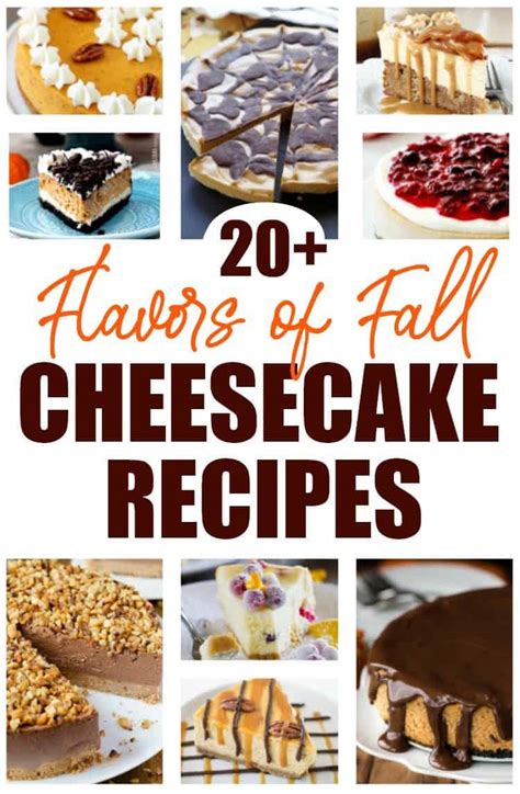 20+ Flavors of Fall Cheesecake Recipes