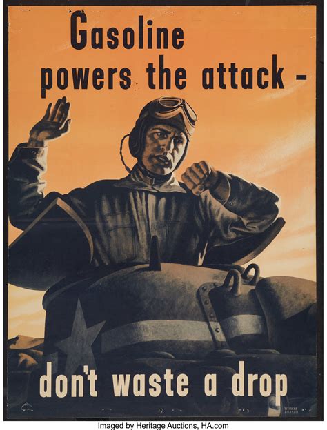 War Propaganda Poster (1940s). World War II Poster (18" X 24") | Lot #50445 | Heritage Auctions