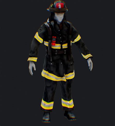 New York City Firefighter Uniform 3D - TurboSquid 1886019