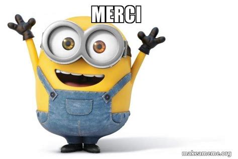 Merci - Happy Minion Meme Generator