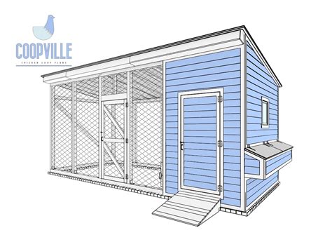 9x20 DIY Walk-in Chicken Run With Coop Plans for up to 12 Chickens - Etsy