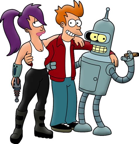 Futurama Leela Fry Bender PNG Image - PurePNG | Free transparent CC0 ...