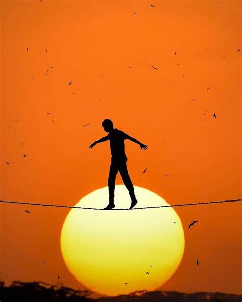 Silhouette Photos Transform Sunsets into Playful Scenes