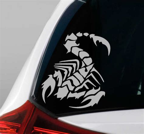 Tribal scorpion design car sticker - TenStickers