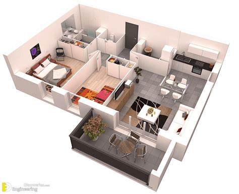 Amazing Top 50 House 3D Floor Plans - Engineering Discoveries