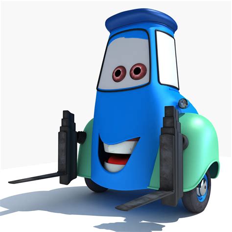 guido characters cars 2 3d model