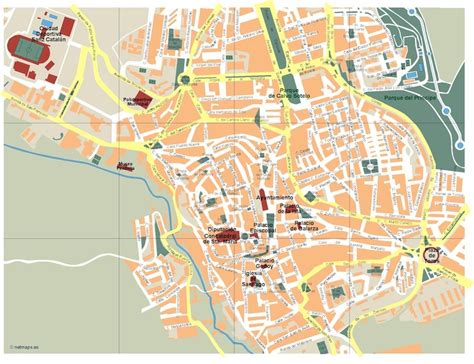 Caceres Vector map | Order and download Caceres Vector map