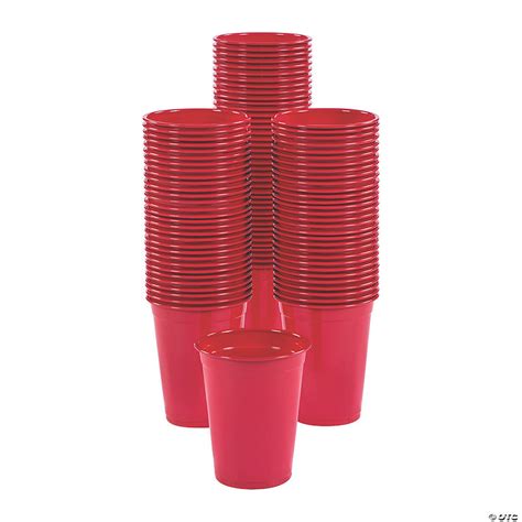 Bulk Red Plastic Cups - 100 Ct. | Oriental Trading