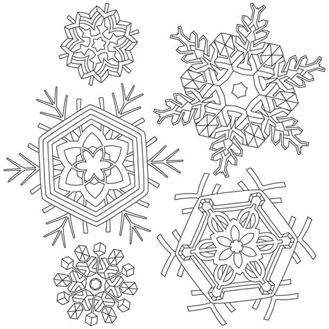 Abstract mandala snowflake line art design for coloring page 36291789 Vector Art at Vecteezy