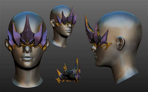 Warframe [Lotus Mask Sculpt] by BlazingCobalt on DeviantArt