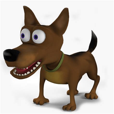 dog cartoon 3d model