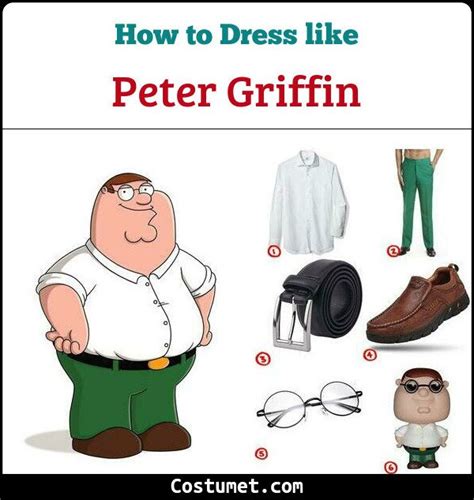 Peter Griffin Costume for Cosplay & Halloween | Peter griffin, Movie character ideas, Fun ...