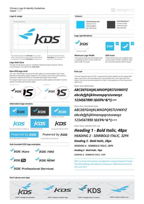 KDS Neo logo and website UI design