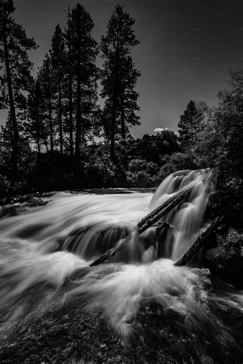 Waterfall in Black and White | High-Quality Nature Stock Photos ~ Creative Market