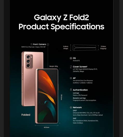 Galaxy Z Fold 2 Specifications - Samsung Members