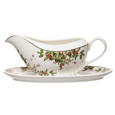 Ladelle Ashdene Spirit Of Christmas Gravy Boat - Christmas Elves