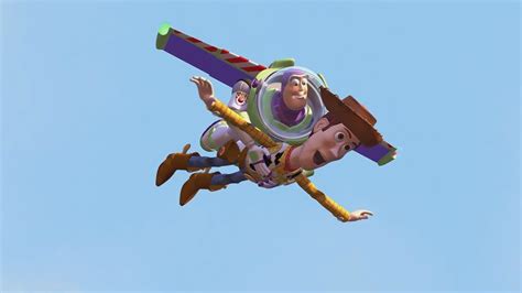 Toy Story Woody And Buzz Flying