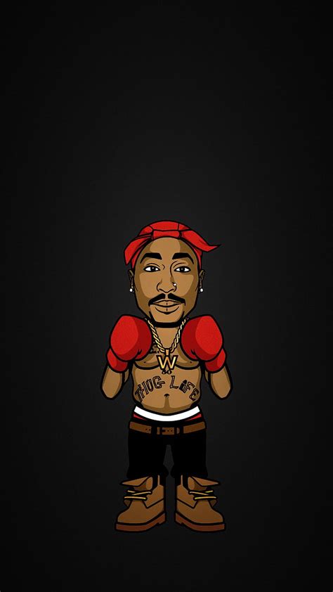 Tupac shakur, 2pac, artwork, box, cartoon, rap, tattoo, HD phone wallpaper | Peakpx