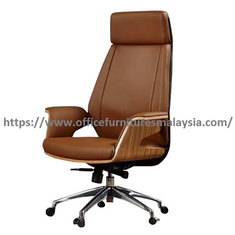 Adjustable Office Chair High Back PU Leather | Kerusi Pejabat | Malaysia