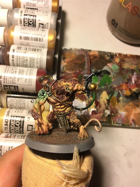 Skaven rat ogre, tubing turned out better than expected. : r/Warhammer