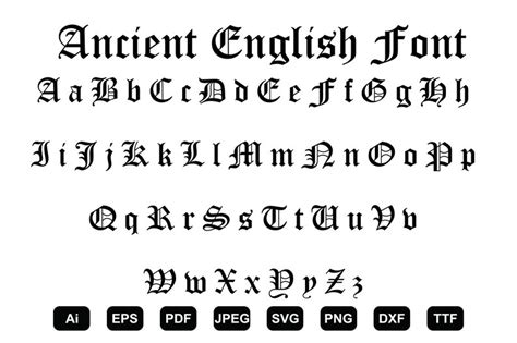 Old English Font SVG Old Fashioned Fonts Font Svg Cute - Etsy