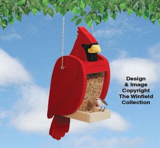 Bird Feeder Woodworking Plans - Cardinal & Blue Jay Shaped Feeder Set