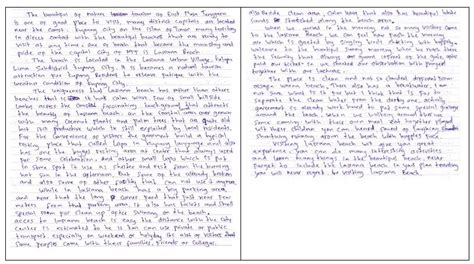 The longest descriptive writing in post-test 1 | Download Scientific Diagram