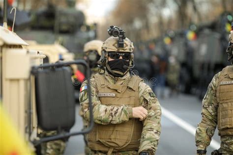 Romanian Army Special Forces Soldiers Prepare for the Romanian National Day Military Parade ...