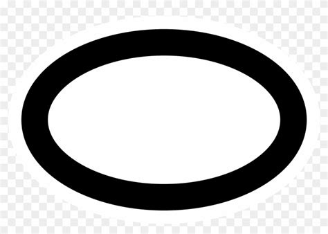 Tool Ellipse - Ellipse Black And White - Full Size PNG Clipart Images Download