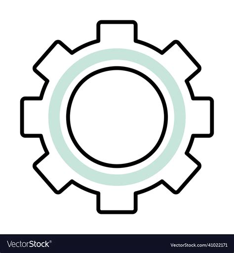 Gear wheel icon Royalty Free Vector Image - VectorStock