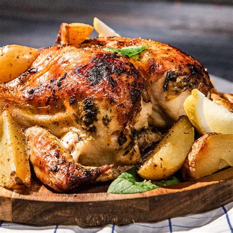 Allspice Roast Chicken with Potatoes