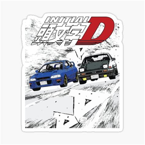 "Initial D T-ShirtTakumi Fujiwara 86 vs Bunta Fujiwara Sti Drift Car ...