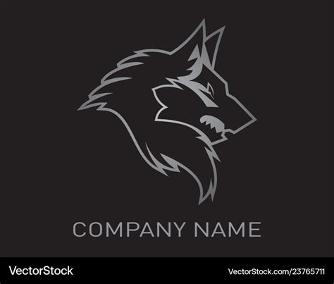 Wolf logo Royalty Free Vector Image - VectorStock