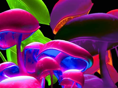 Neon Mushroom Wallpaper - WallpaperSafari